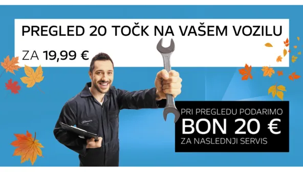 PREGLED 20 KONTROLNIH TOČK