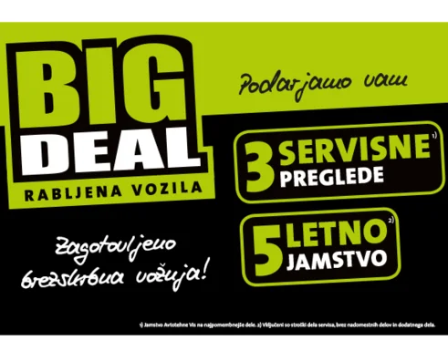 BIG DEAL jamstvo za rabljena vozila