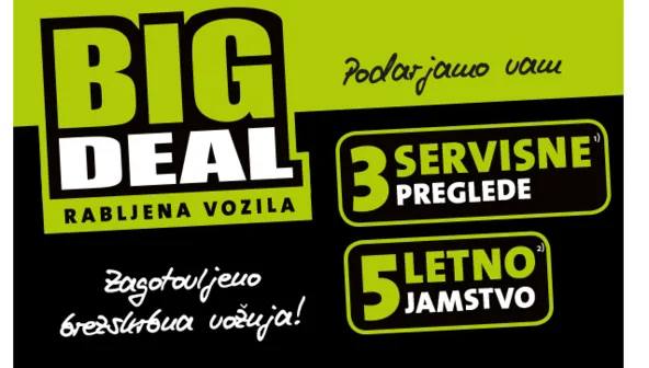 BIG DEAL jamstvo za rabljena vozila